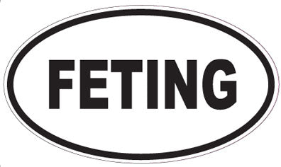 FETING - Oval Sticker