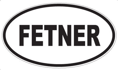 FETNER - Oval Sticker
