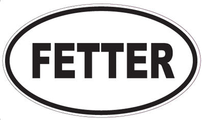 FETTER - Oval Sticker