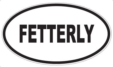 FETTERLY - Oval Magnet