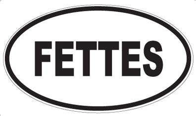 FETTES - Oval Magnet