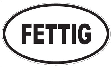 FETTIG - Oval Sticker