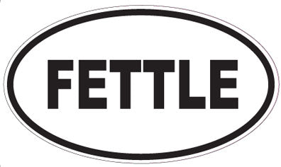 FETTLE - Oval Sticker