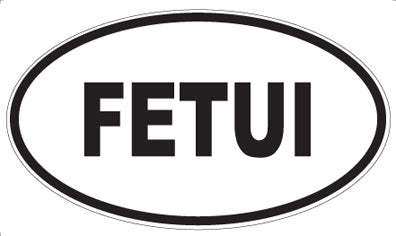 FETUI - Oval Sticker