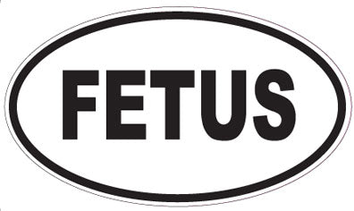 FETUS - Oval Sticker