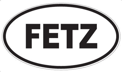 FETZ - Oval Sticker