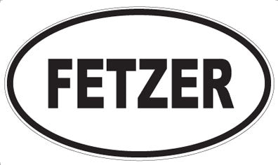 FETZER - Oval Sticker