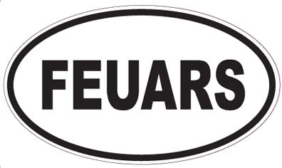 FEUARS - Oval Sticker