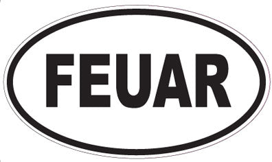 FEUAR - Oval Magnet
