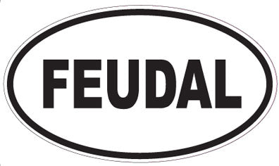 FEUDAL - Oval Sticker