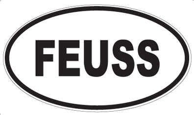 FEUSS - Oval Sticker