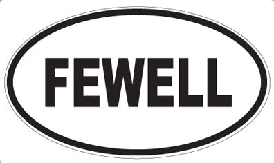 FEWELL - Oval Sticker