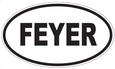 FEYER - Oval Sticker