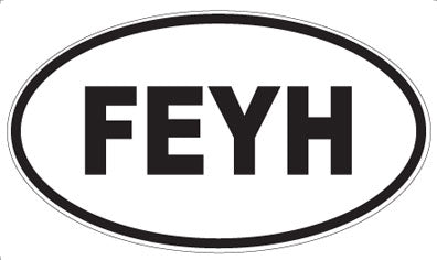 FEYH - Oval Sticker