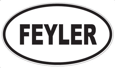 FEYLER - Oval Sticker