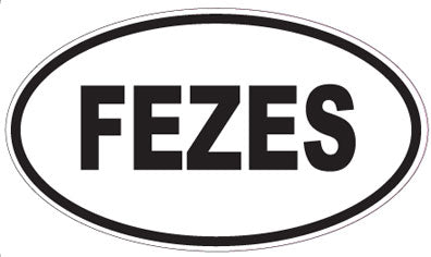 FEZES - Oval Magnet