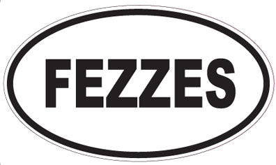 FEZZES - Oval Sticker