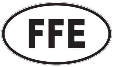 FFE - 3 Letter Initials Oval Magnet