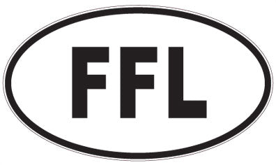 FFL - 3 Letter Initials Oval Magnet