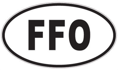 FFO - 3 Letter Initials Oval Magnet
