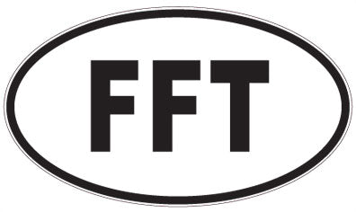 FFT - 3 Letter Initials Oval Magnet