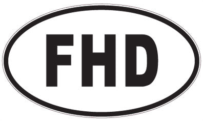 FHD - 3 Letter Initials Oval Magnet
