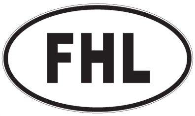 FHL - 3 Letter Initials Oval Magnet