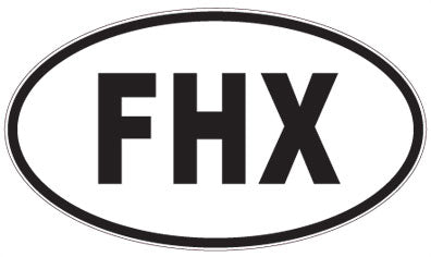 FHX - 3 Letter Initials Oval Magnet