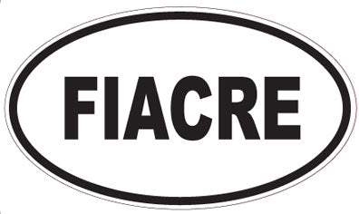 FIACRE - Oval Sticker