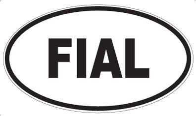 FIAL - Oval Sticker