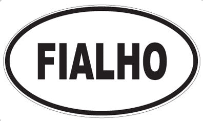 FIALHO - Oval Sticker