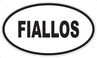FIALLOS - Oval Sticker