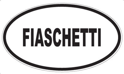 FIASCHETTI - Oval Sticker