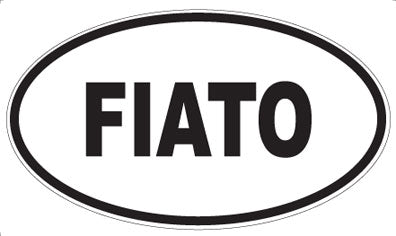 FIATO - Oval Magnet