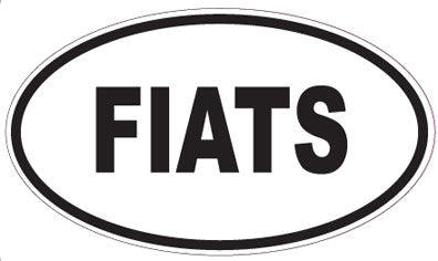 FIATS - Oval Sticker