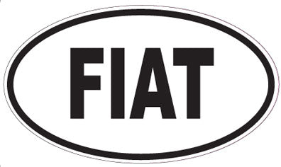 FIAT - Oval Sticker