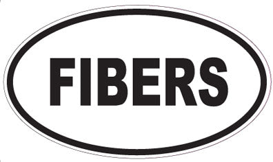 FIBERS - Oval Sticker