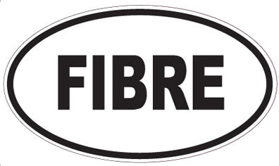 FIBRE - Oval Sticker