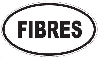 FIBRES - Oval Sticker