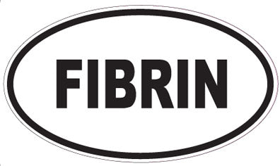 FIBRIN - Oval Sticker