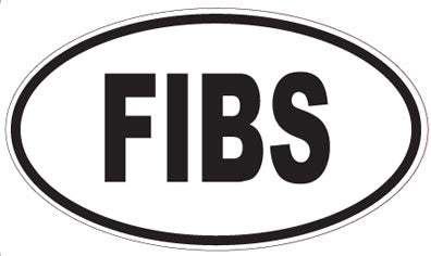 FIBS - Oval Sticker