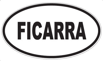 FICARRA - Oval Sticker