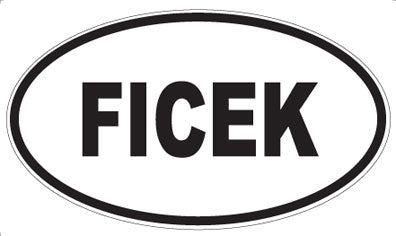 FICEK - Oval Sticker