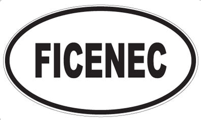 FICENEC - Oval Sticker