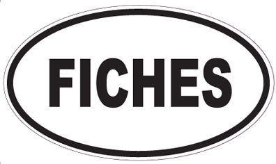 FICHES - Oval Sticker