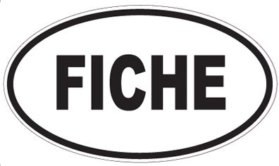 FICHE - Oval Magnet