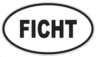 FICHT - Oval Magnet