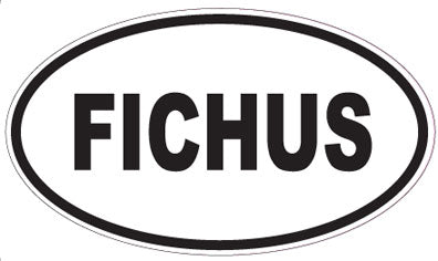 FICHUS - Oval Sticker