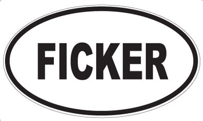 FICKER - Oval Sticker