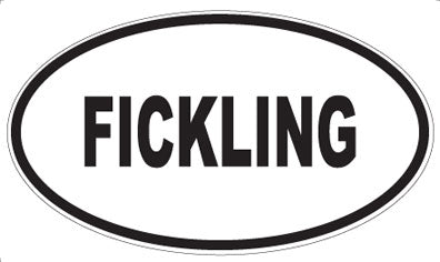 FICKLING - Oval Magnet